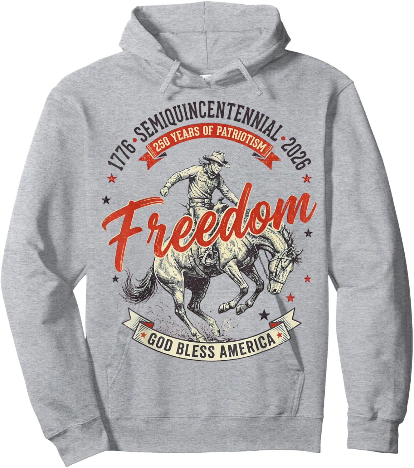 250 Years of Freedom American Anniversary USA 250th Birthday Hoodie - Hoodie | Ash
