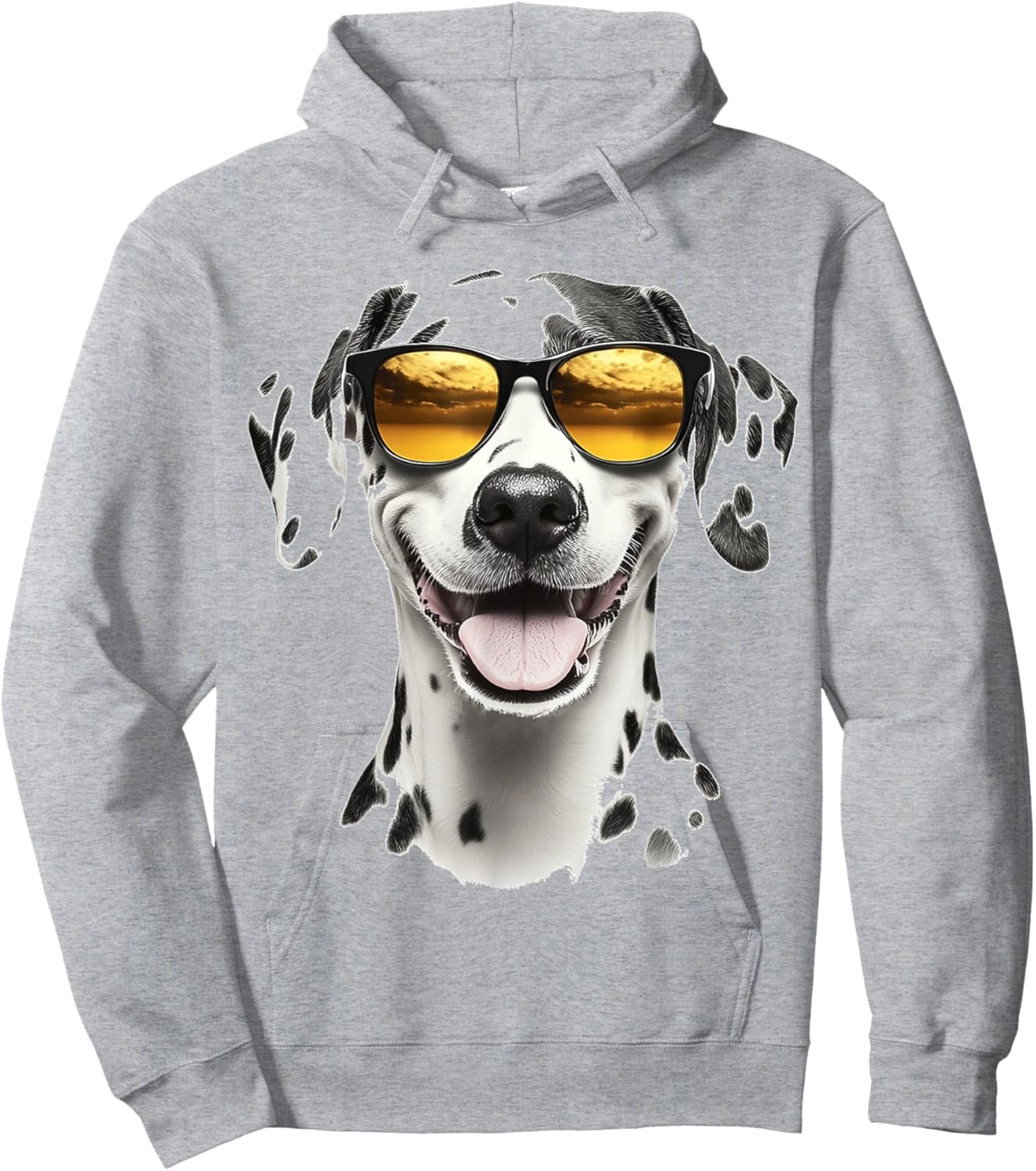 Dalmatian Dog Motif Pet Illustration Dalmatian Men Women Kids Hoodie - Hoodie | Ash