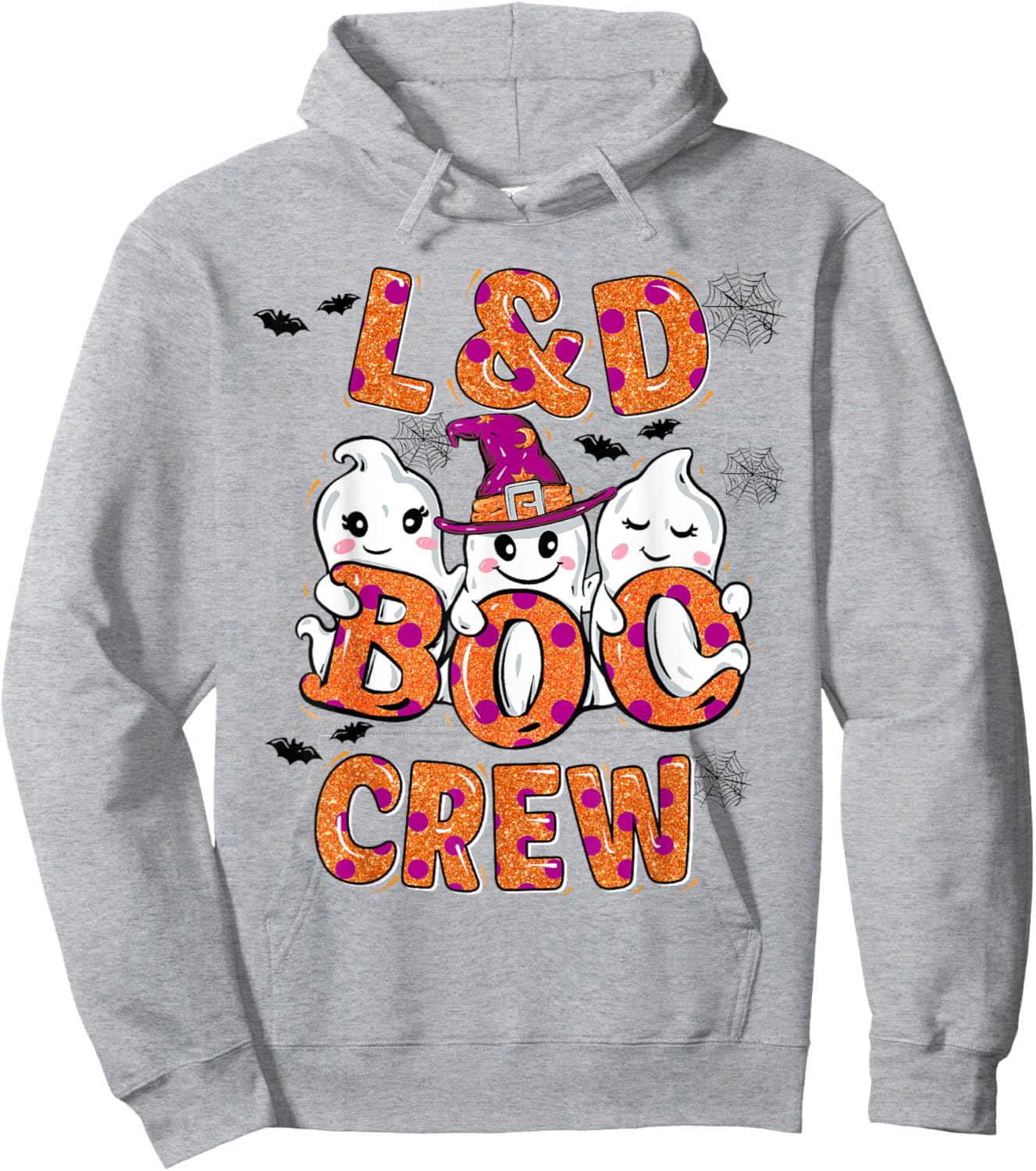 L&D Boo Crew Halloween matching shirts Labor & Delivery nurs Hoodie - Hoodie | Ash