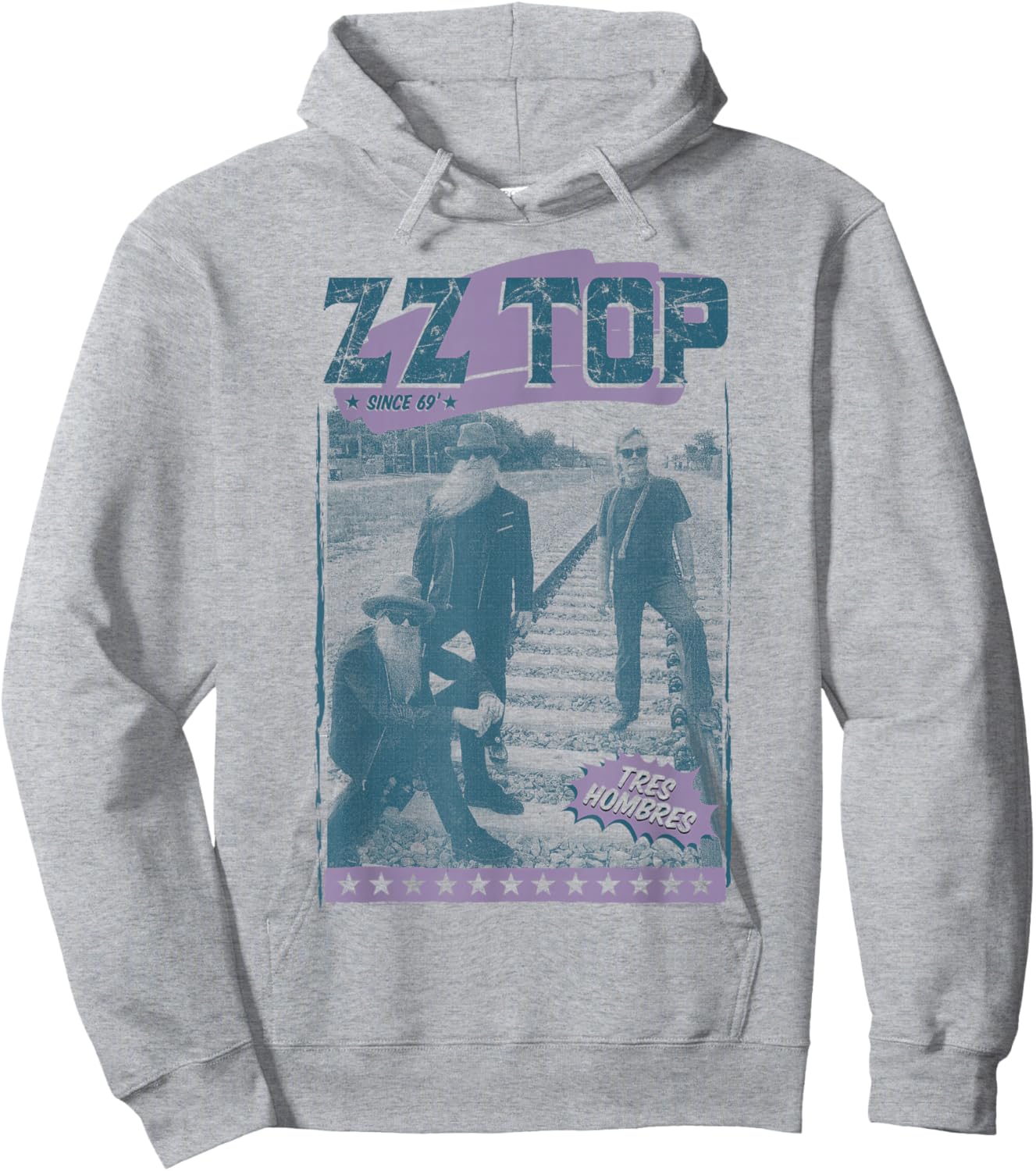 ZZ Top Tracks Hoodie - Hoodie | Ash