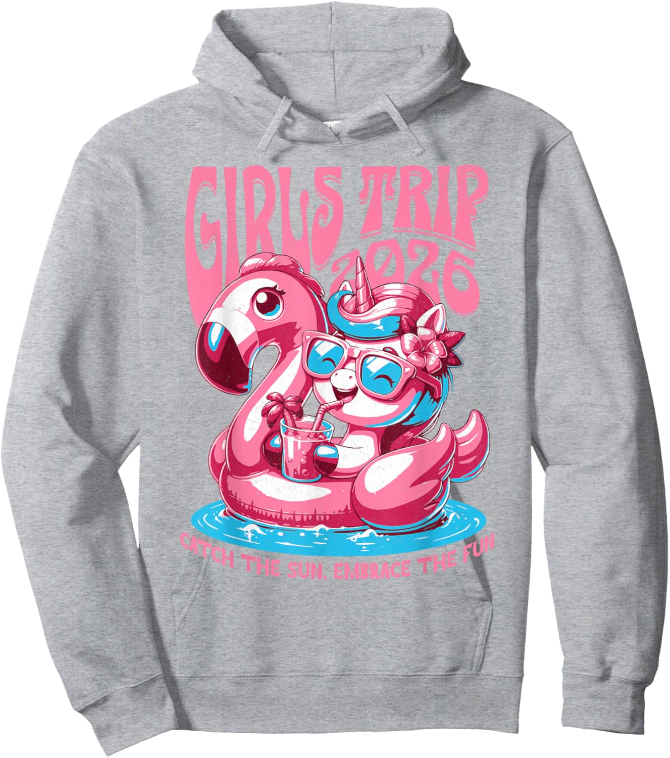 Girls Trip 2026! Group Vacation Hoodie - Hoodie | Ash