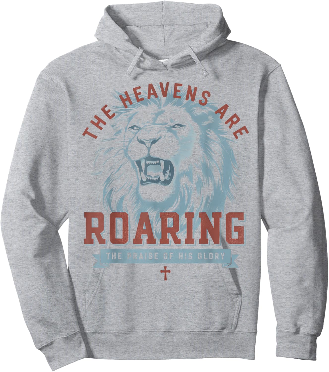 Boho Christian The Heavens Are Roaring Bible Verse Faith Hoodie - Hoodie | Ash
