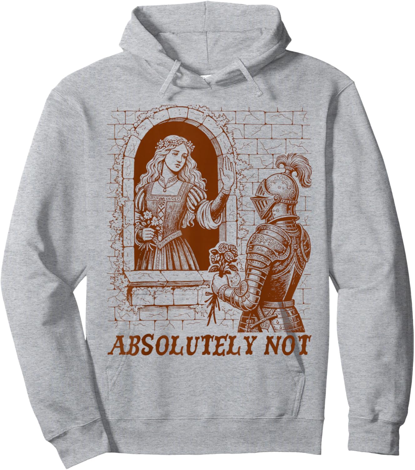 Medieval Knight Castlecore Renaissance Absolutely Not Hoodie - Hoodie | Ash