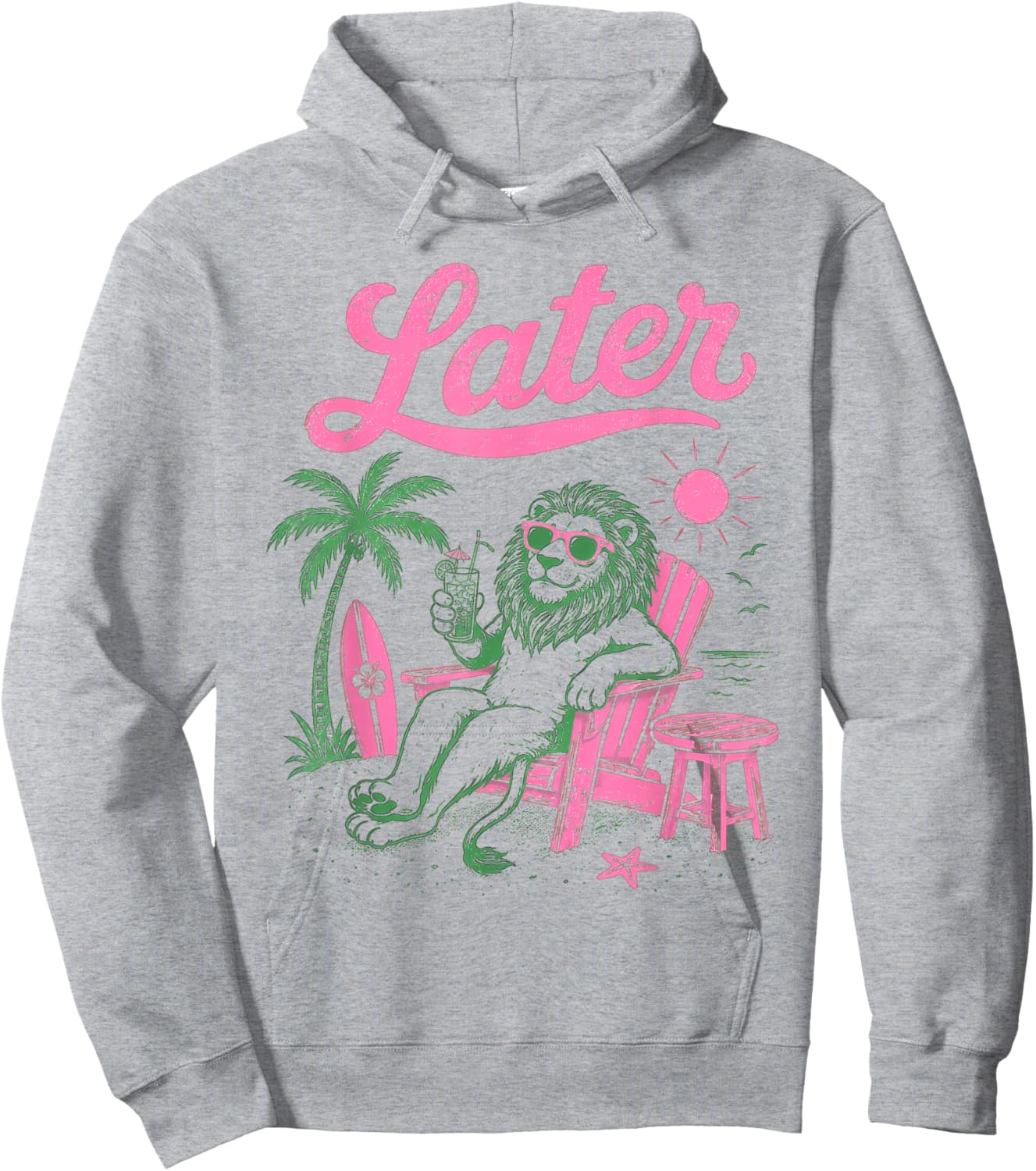 Lion School's Out for Summer Teacher Student Men Women Hoodie - Hoodie | Ash