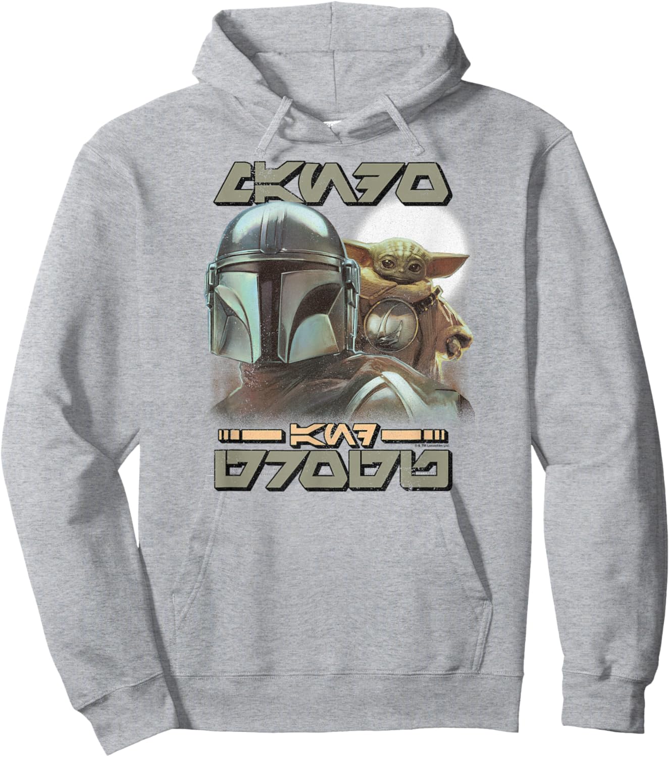 The Mandalorian and Grogu - Aurebesh Hoodie - Hoodie | Ash