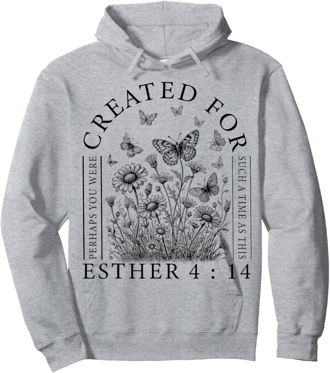 Created For Esther 4:14 Hoodie - Hoodie | Ash