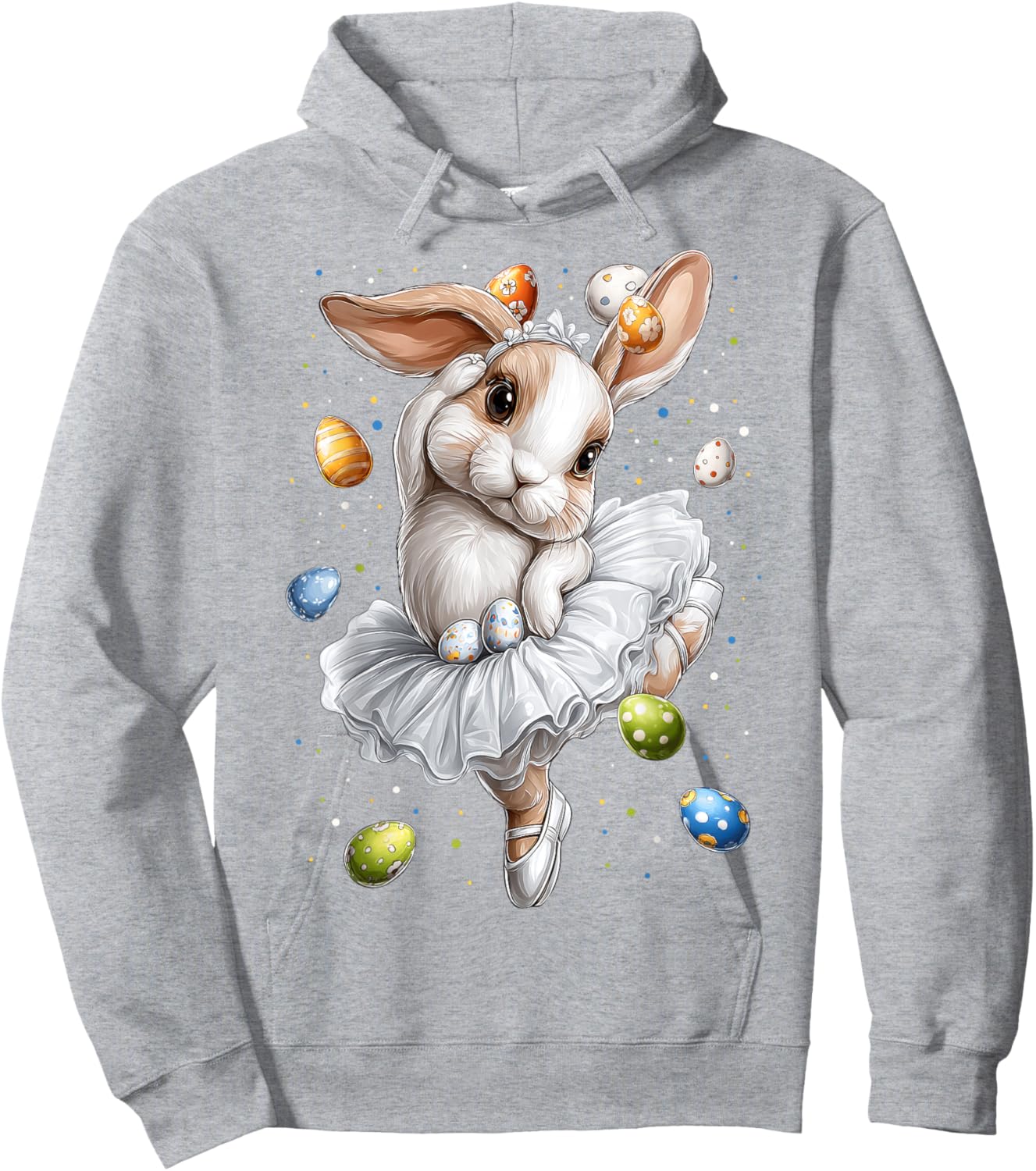 Ballerina Tanz Balletttänzerin Ostern Haseneier Hasenohren Hoodie - Hoodie | Ash