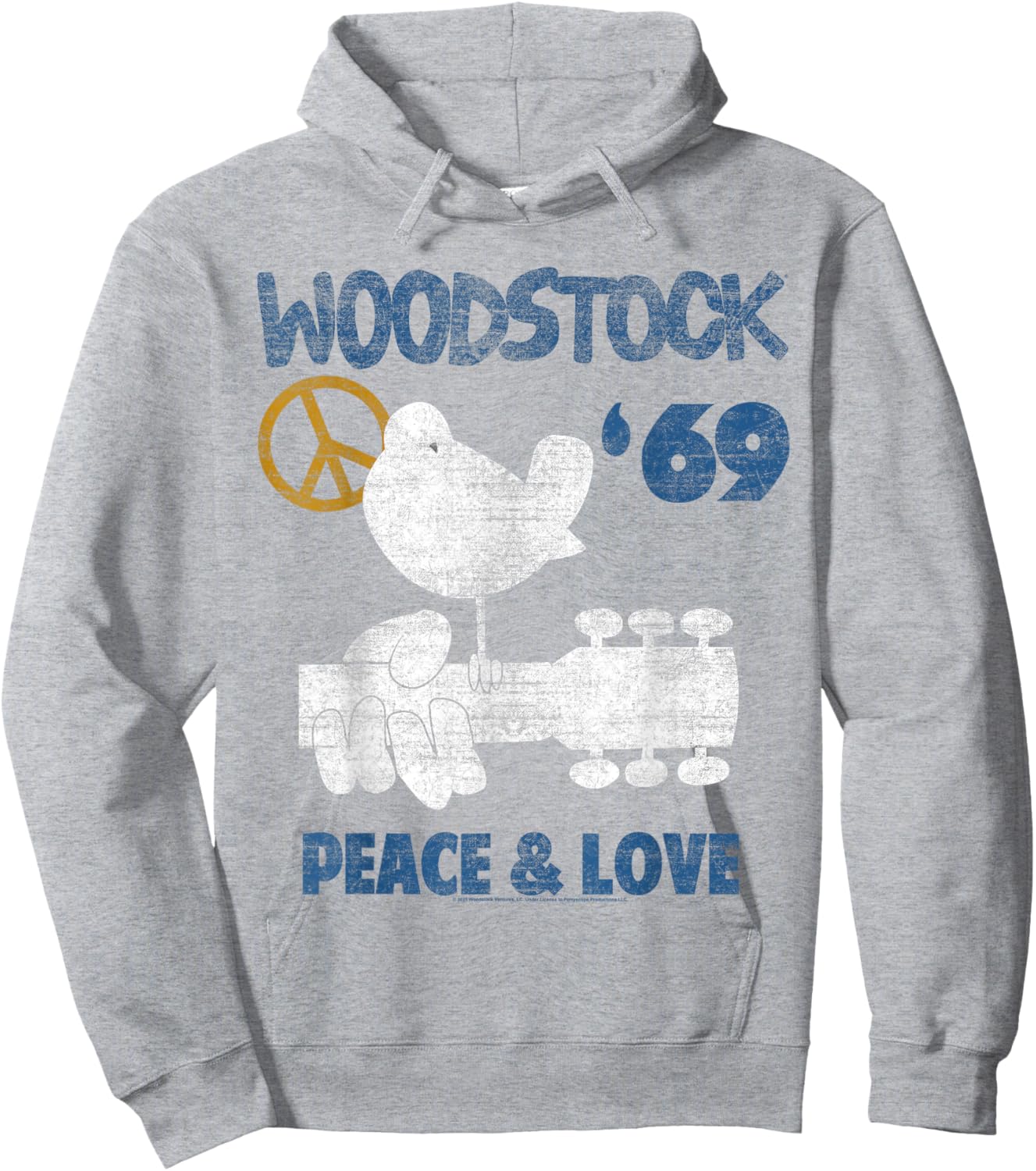 Woodstock Peace and Love Hoodie - Hoodie | Ash