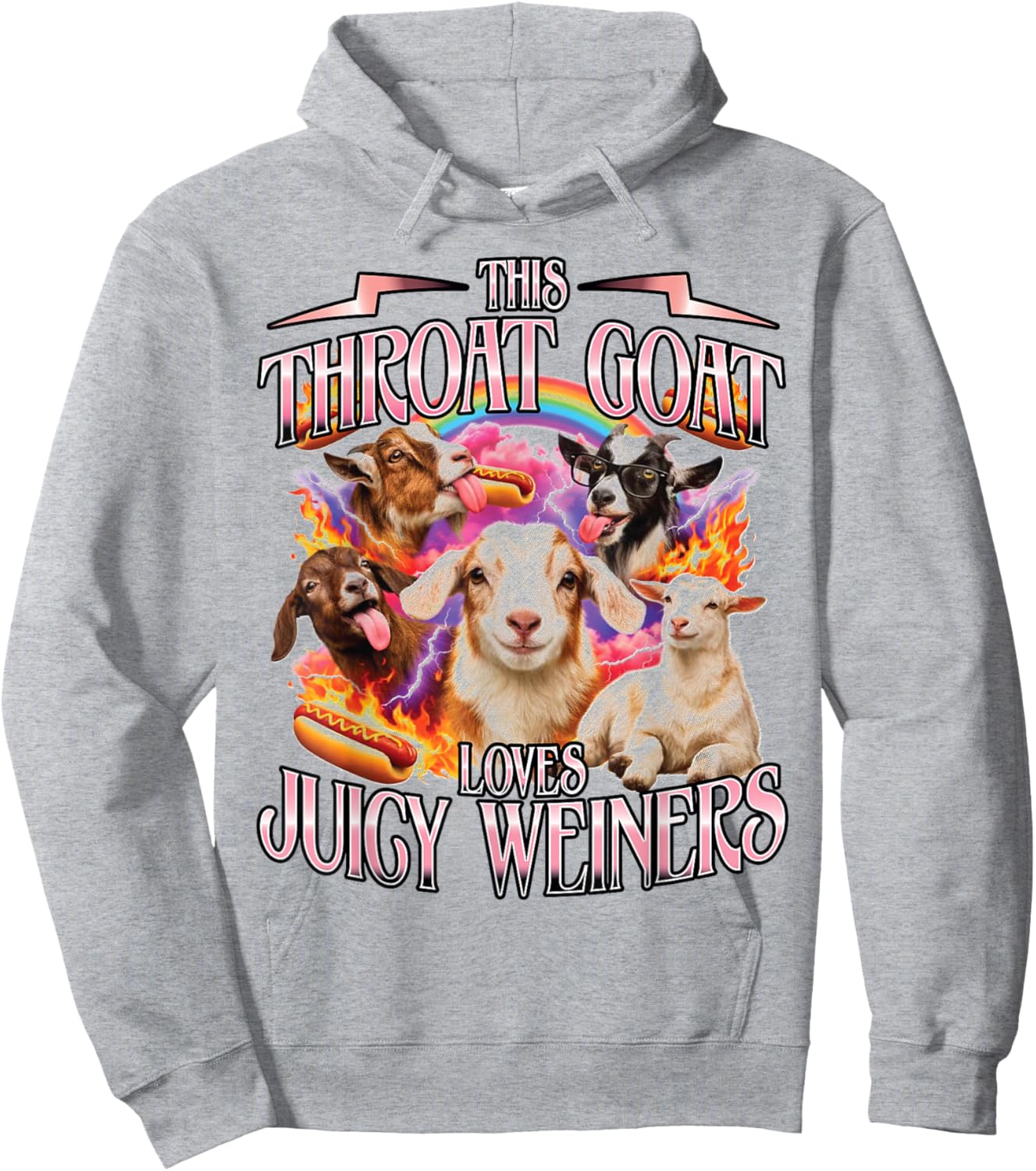 Bootleg Animal Hoodie - Hoodie | Ash