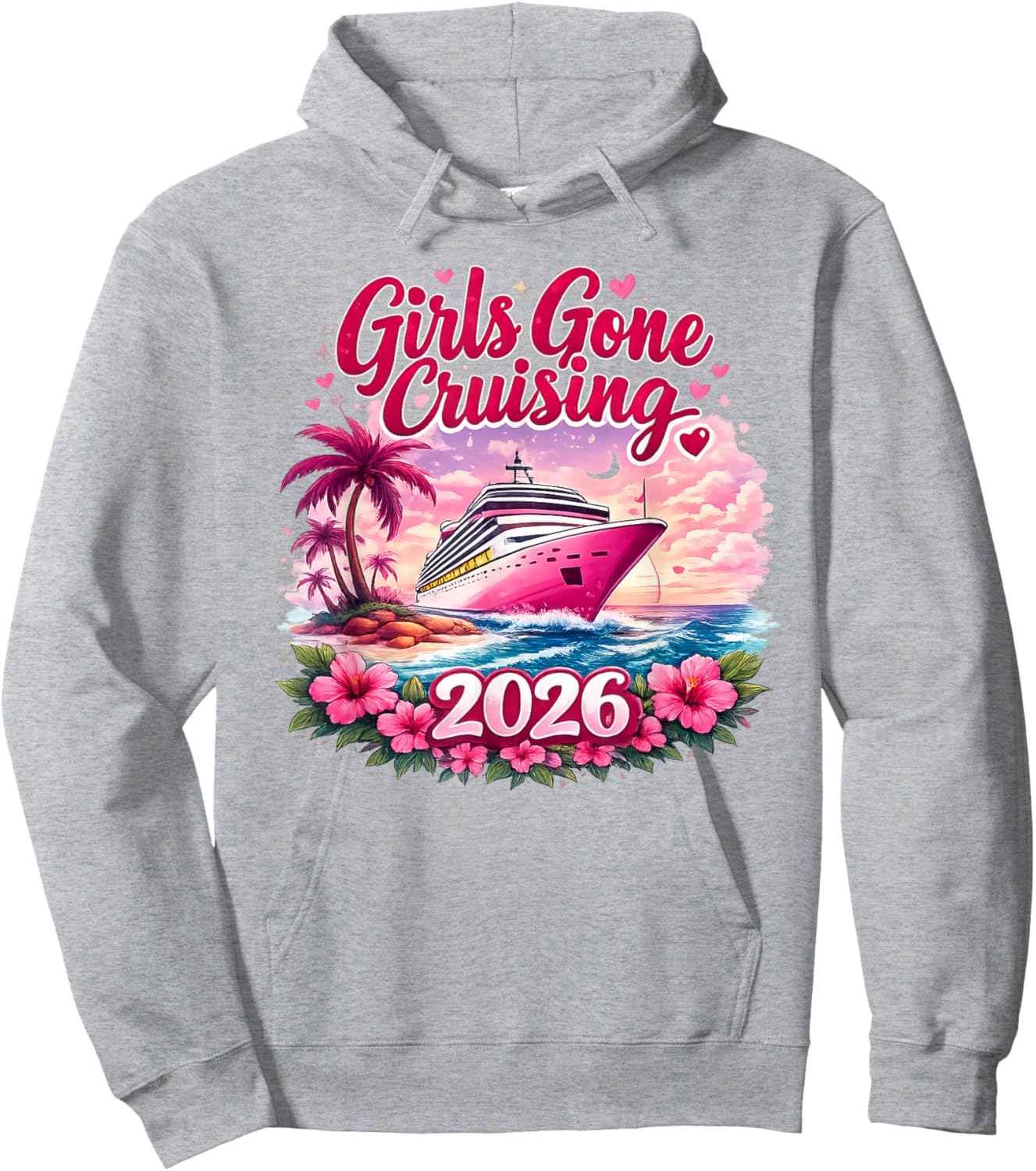 Girls Gone Cruising 2026 Women Cruise Vacation Bestie Women Hoodie - Hoodie | Ash