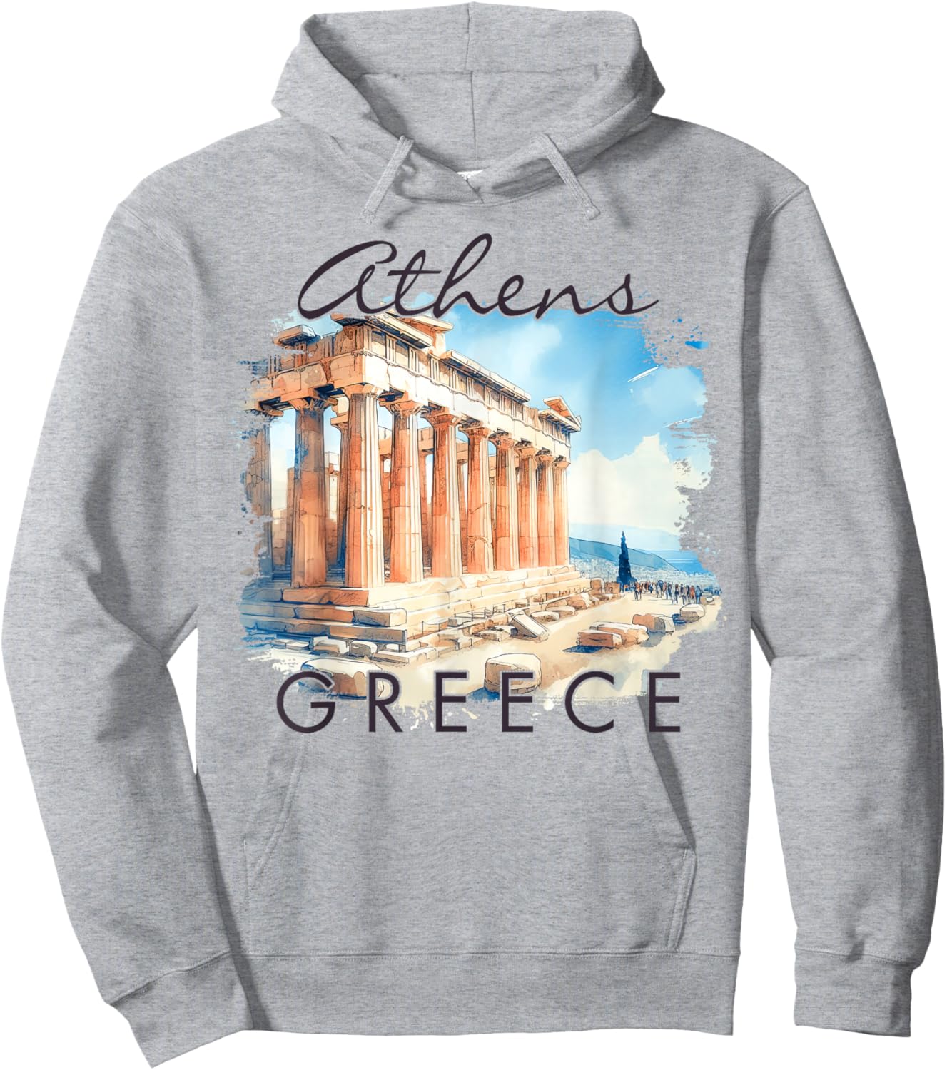 Athens Greece Travel Trip The Parthenon Meet Me In Athens Hoodie - Hoodie | Ash