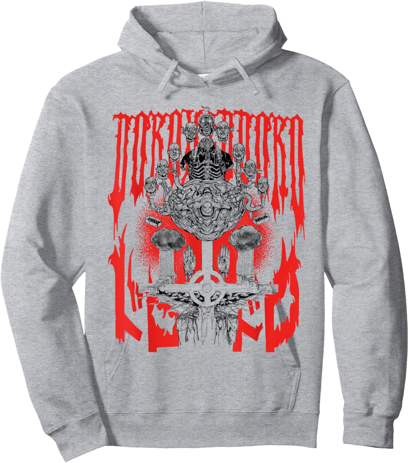 Caiman with Zombie Heads Drawing Anime Manga Hoodie - Hoodie | Ash
