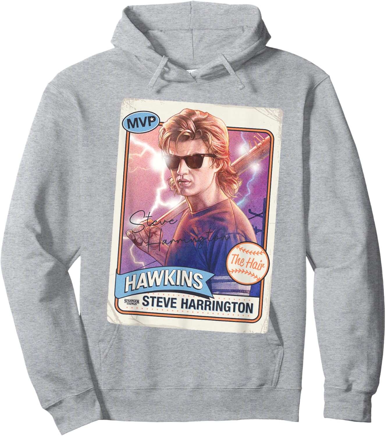 Stranger Things Harrington Hair Officially Licensed Hoodie - Hoodie | Ash
