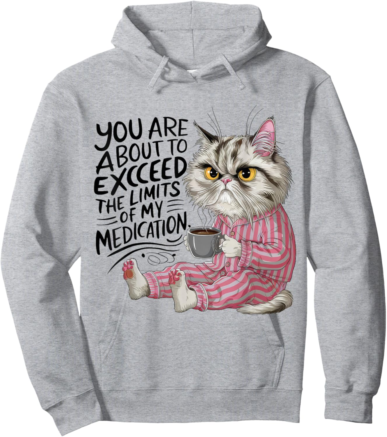 You Are About To Exceed The Limits Of My Medication Funny Hoodie - Hoodie | Ash