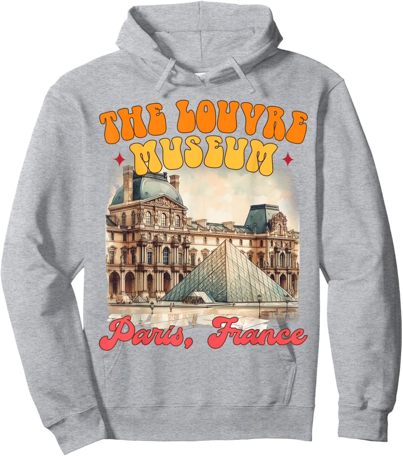 Paris Travel France Trip Vacation The Louvre Museum Paris Hoodie - Hoodie | Ash