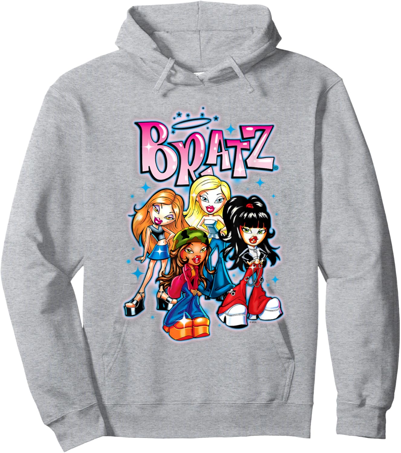 Bratz - Oversized Airbrush Hoodie - Hoodie | Ash