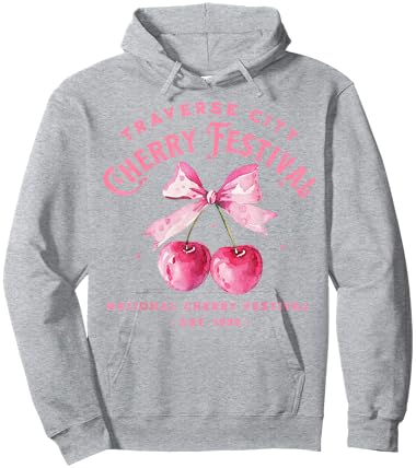 Traverse City Cherry & Wine Festival Design Hoodie - Hoodie | Ash