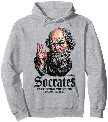 Socrate Corrompt La Jeunesse Antique Philosophie Hoodie - Hoodie | Ash