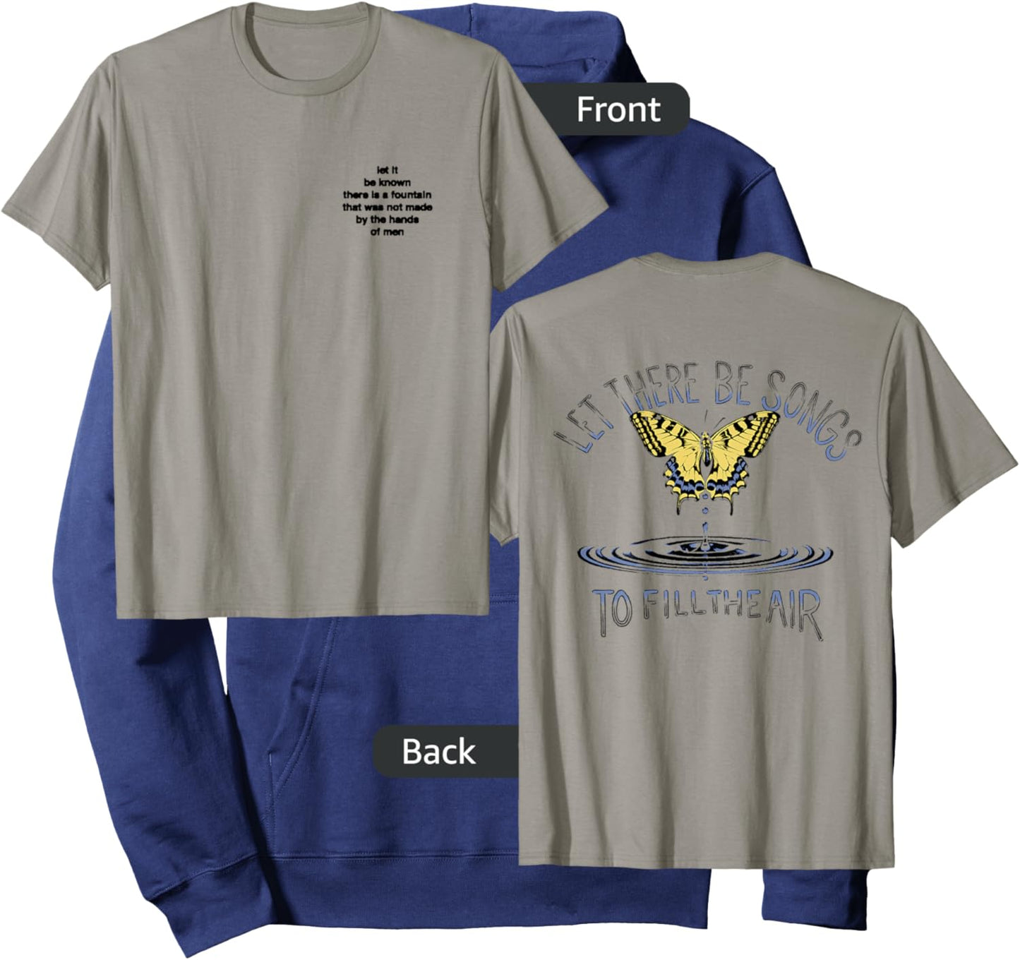 Grateful Dead Ice Nine Lyrics Let There Be Songs Hoodie - Hoodie | Navy