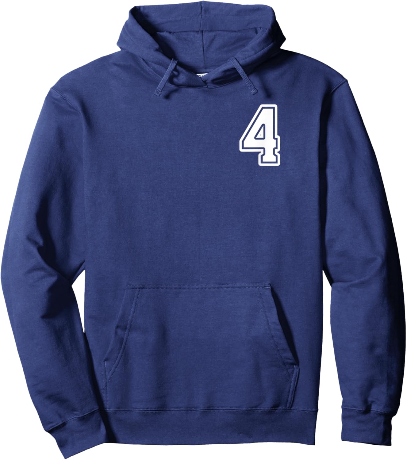 Number 4 Shirt #4 Player Sports Team Men Women Kids Hoodie - Hoodie | Navy