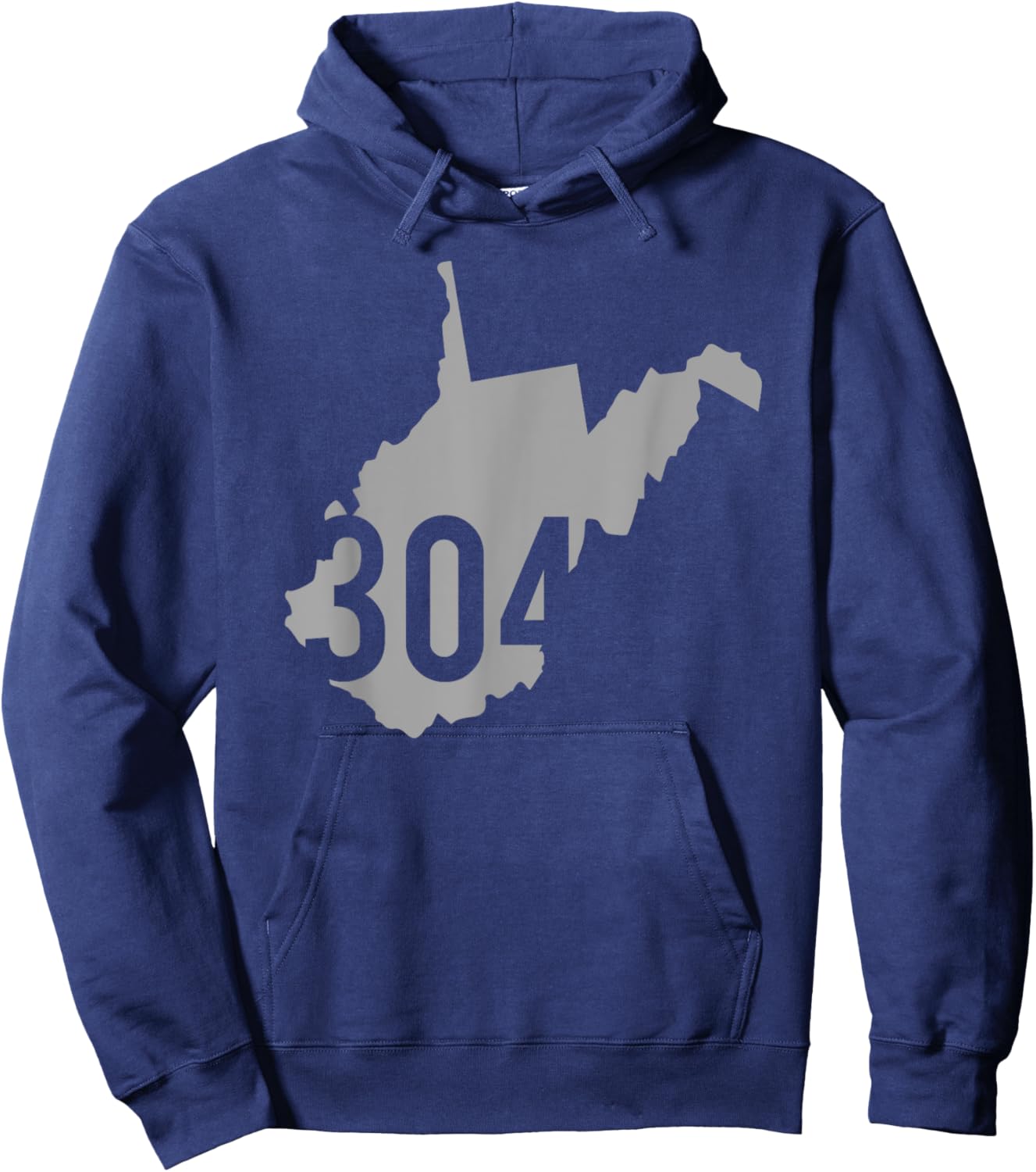 304 Area Code, Charleston, Huntington, Morgantown, WV Hoodie - Hoodie | Navy