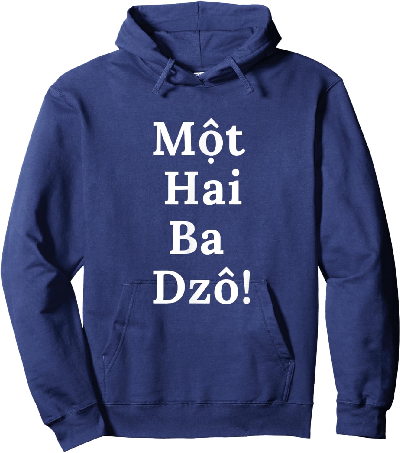 Cheers In Vietnam Mot, Hai, Ba, Dzô! Vietnamese Drinking Hoodie - Hoodie | Navy