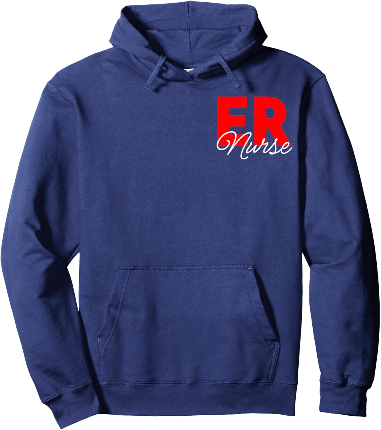 Women Emergency Room Registered Nurse Retro Er Nurse Hoodie - Hoodie | Navy