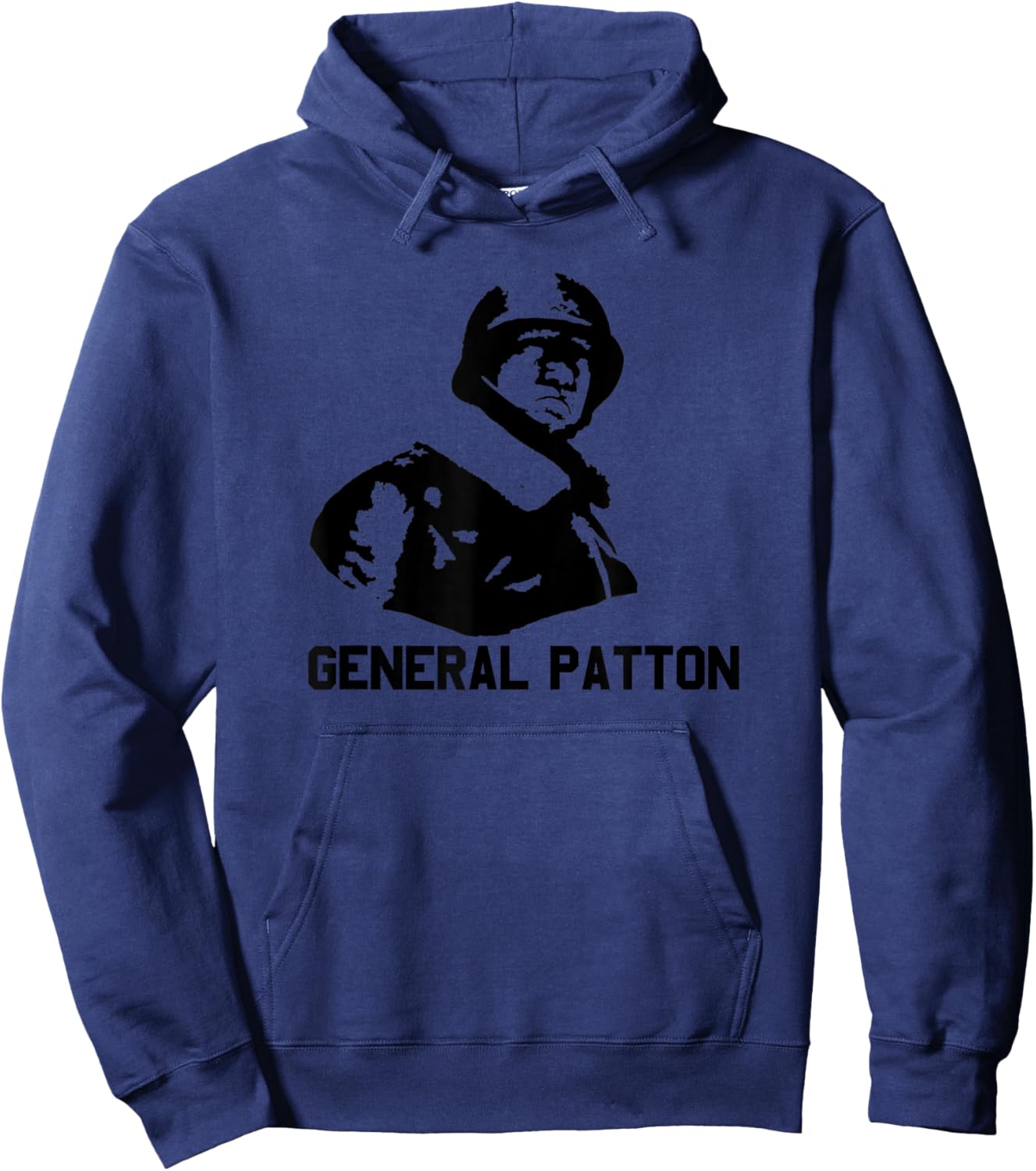 General Patton WW2 General George S. Patton Hoodie - Hoodie | Navy