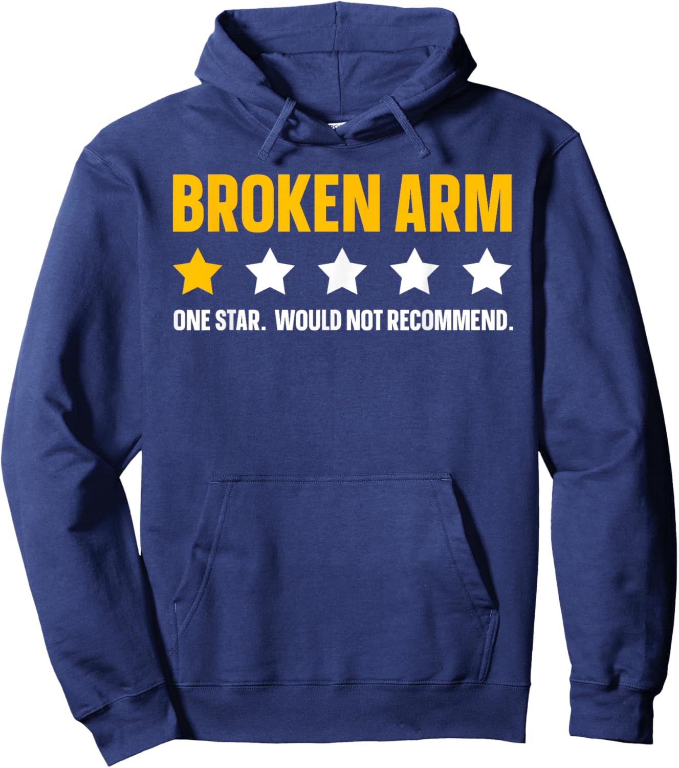 Funny Broken Arm Design Women Get Well Broken Arm Hoodie - Hoodie | Navy