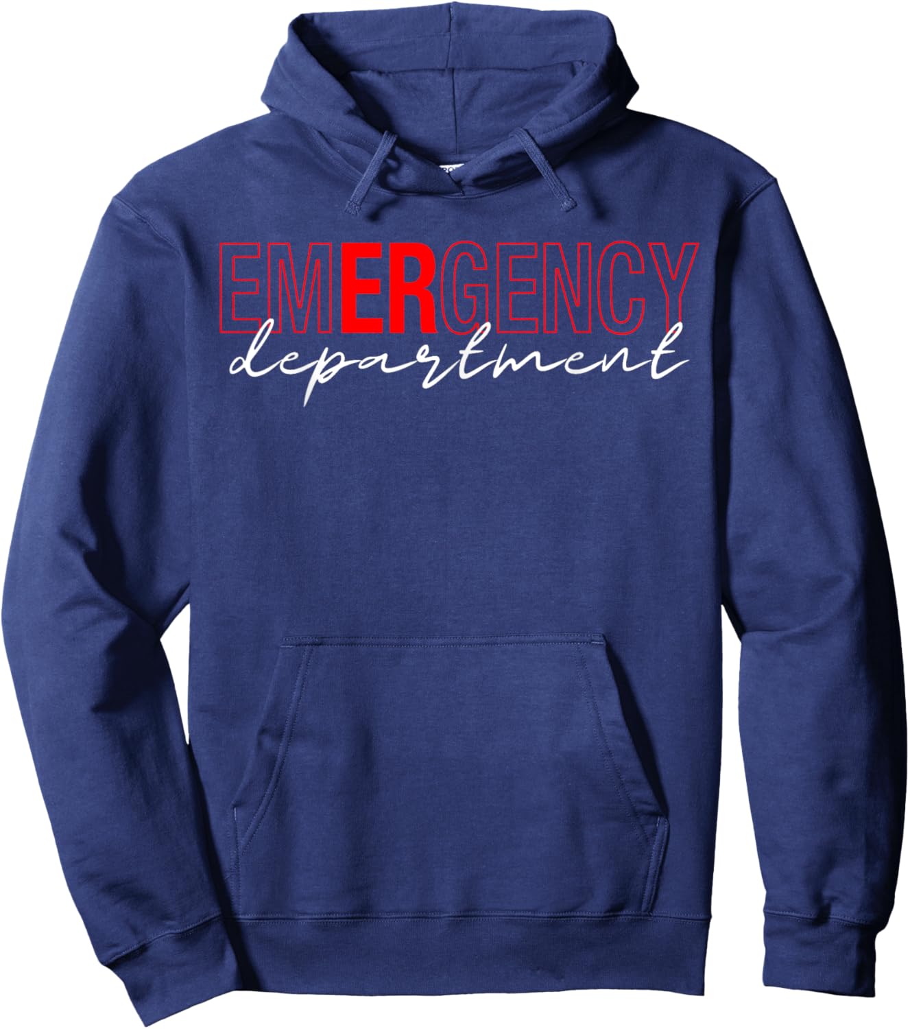 Emergency Room ER RN Nurse Department Healthcare Nursing Hoodie - Hoodie | Navy