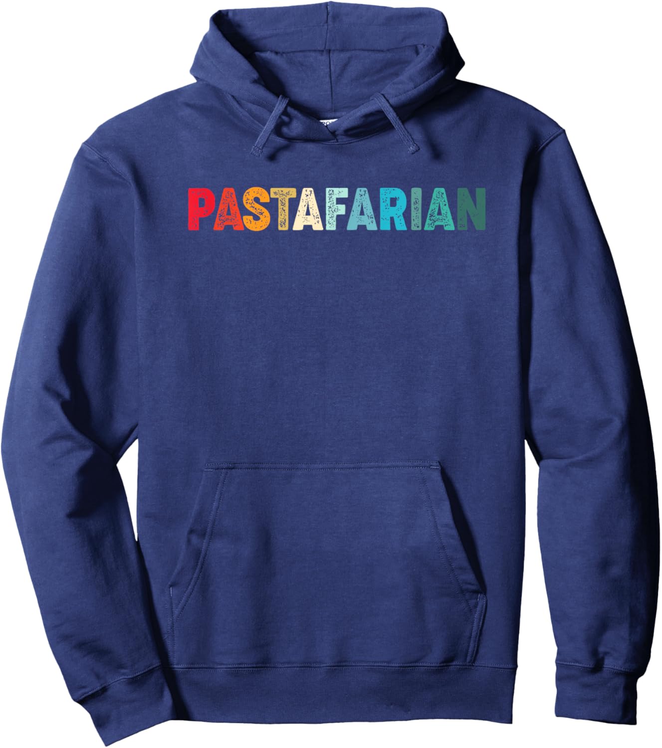 Retro Flying Spaghetti Monster Pastafarian Hoodie - Hoodie | Navy