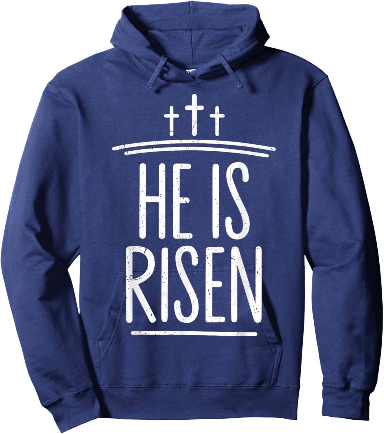 He is Risen Funny Christian Easter Men Boy Toddler Son Jesus Hoodie - Hoodie | Navy