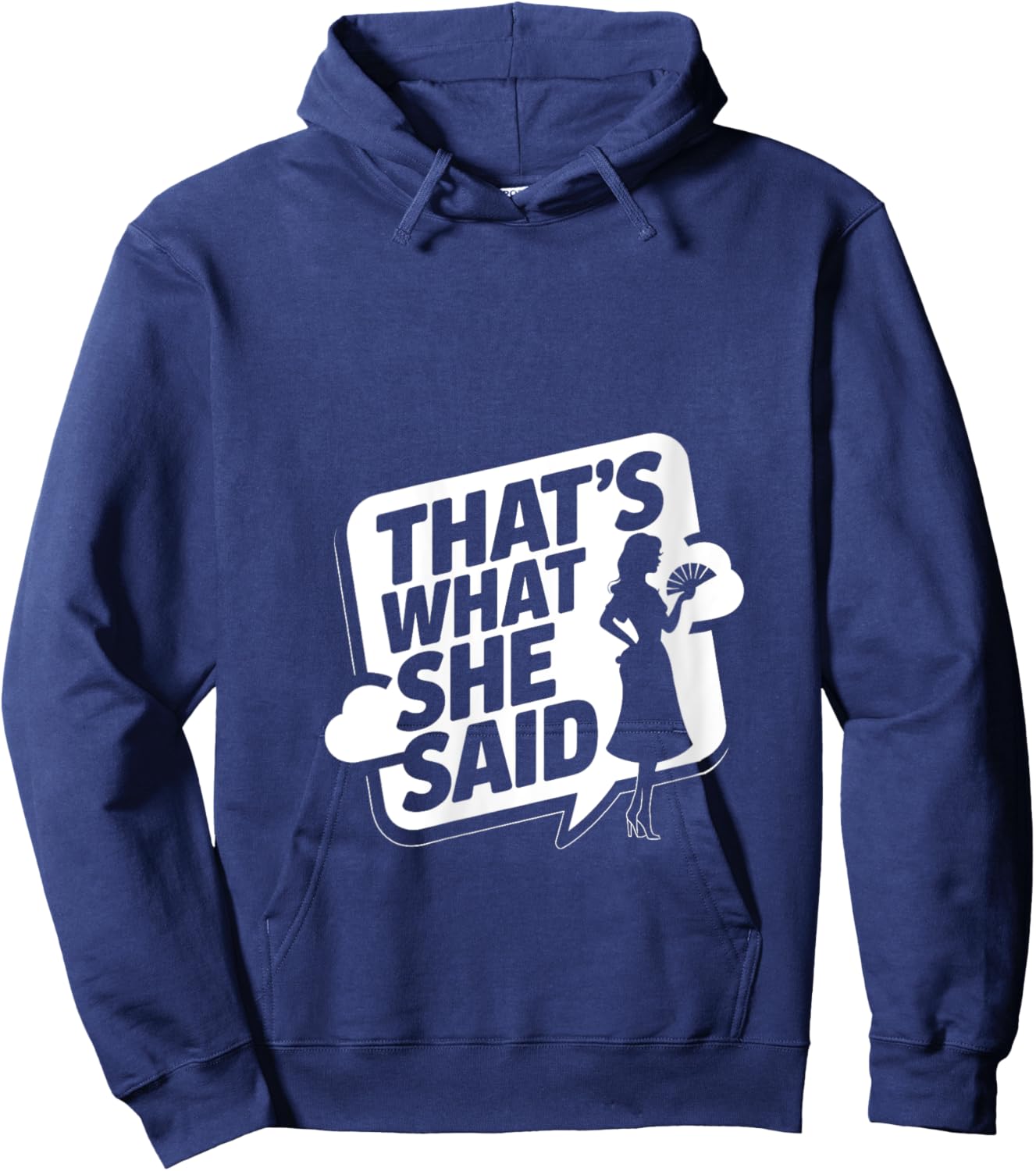 That's What She Said V-Neck Hoodie - Hoodie | Navy