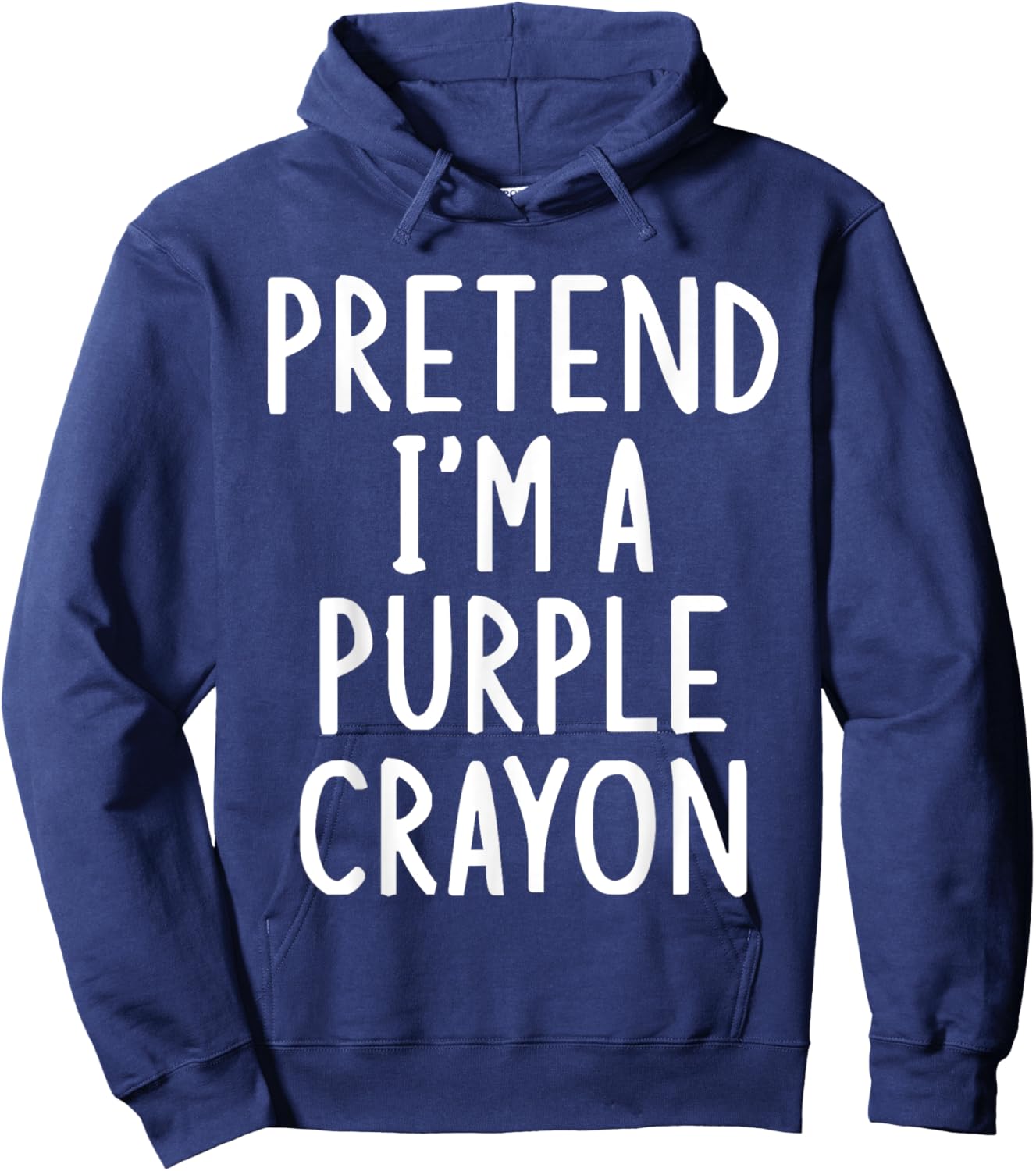 Pretend I'm A Purple Crayon Easy Halloween Matching Costume Hoodie - Hoodie | Navy