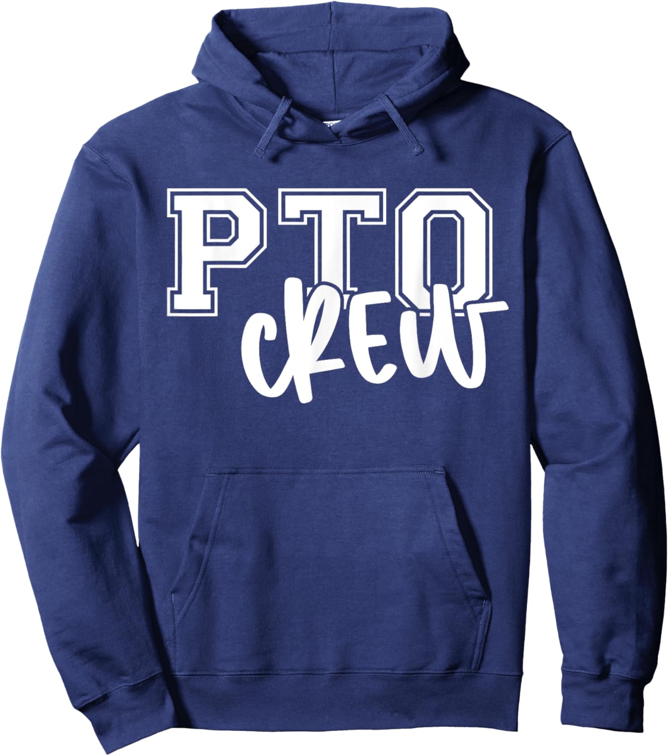 Retro PTO Crew Parent Teacher Organization Back To School Hoodie - Hoodie | Navy