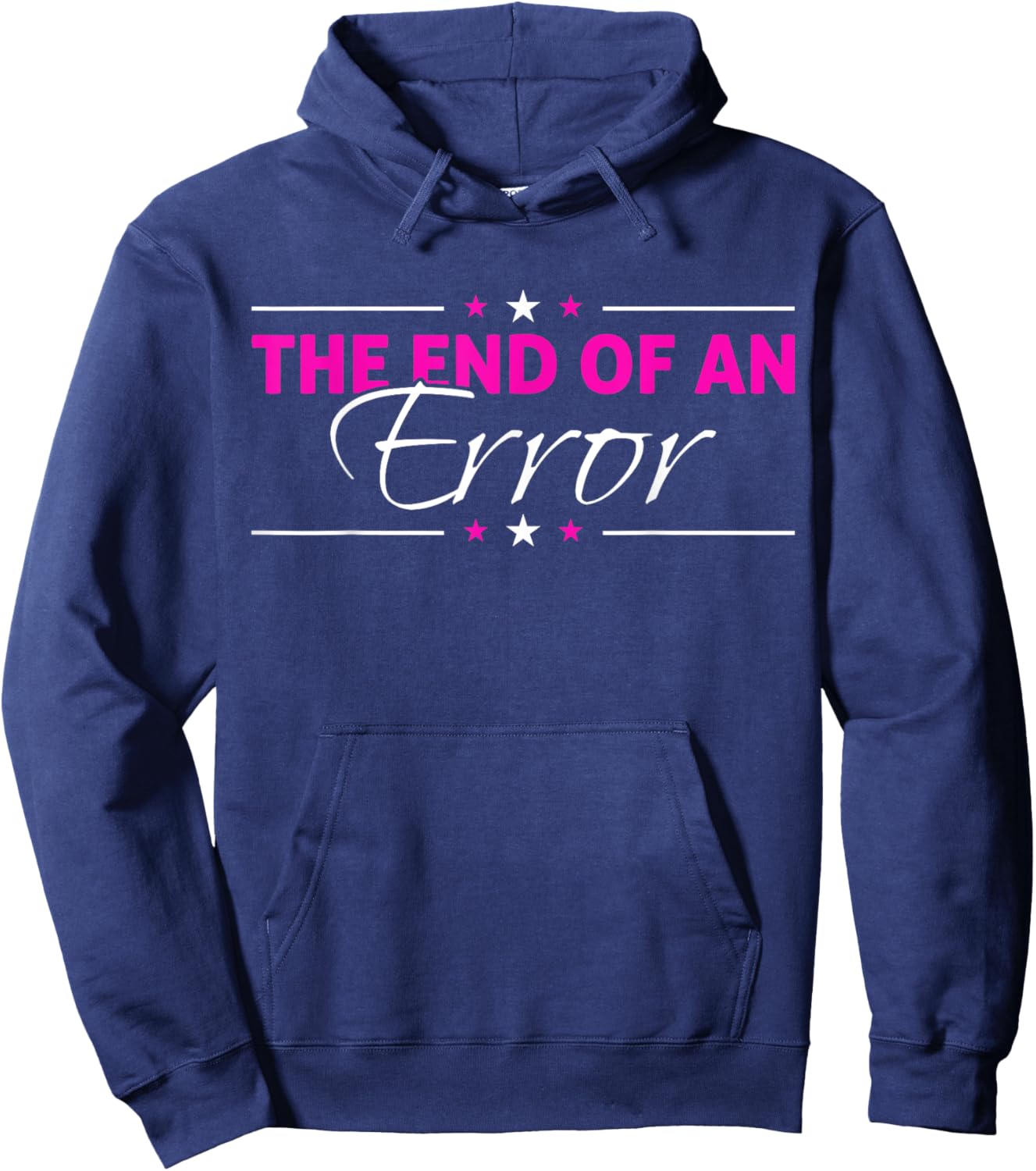 The End Of An Error - Funny Divorce Hoodie - Hoodie | Navy