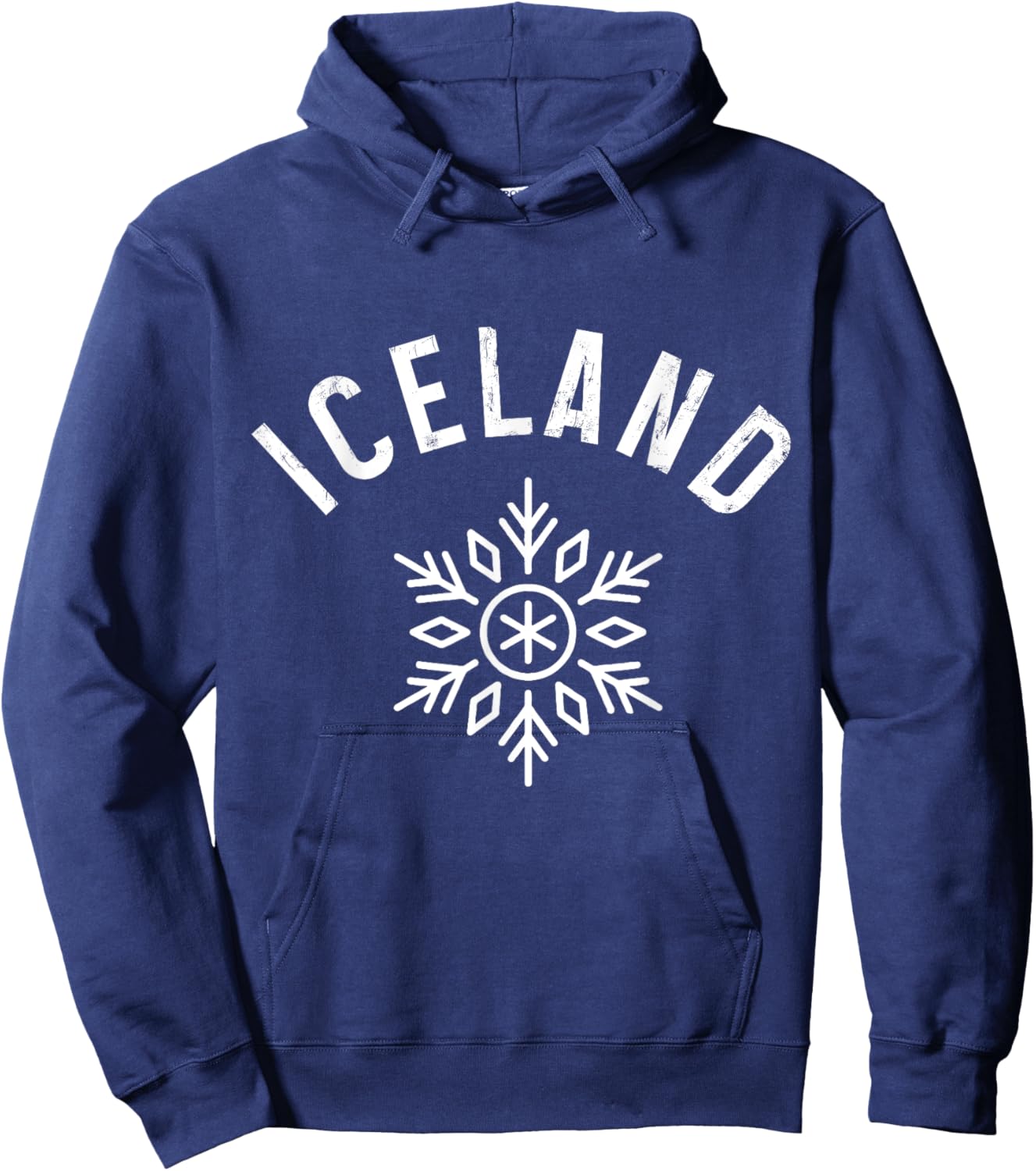 Iceland Snowflake Icelandic Reykjavik Iceland Souvenir Hoodie - Hoodie | Navy