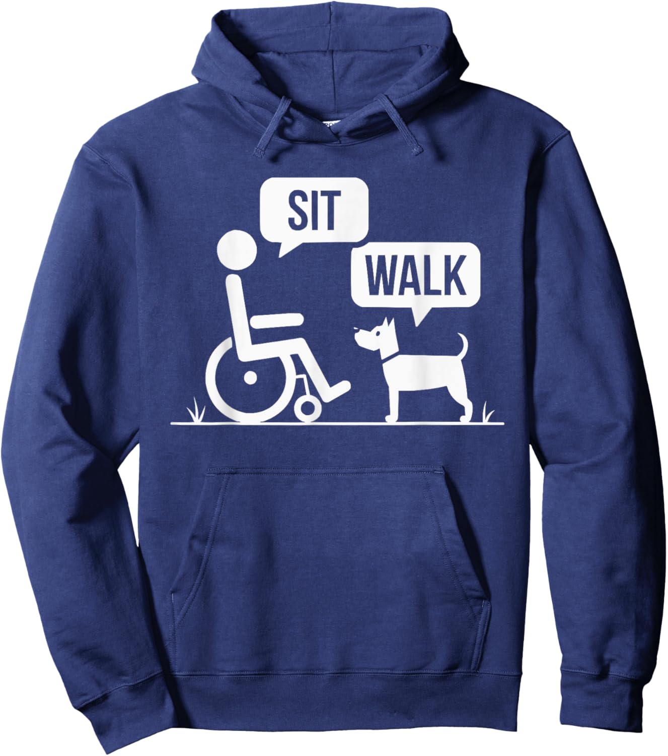 Wheelchair User Paraplegic Disabled Disability Handicap Hoodie - Hoodie | Navy