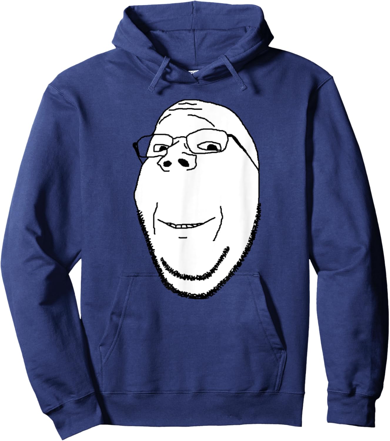 Soyjak Soy Wojak Soyboy Funny Meme Wholesome Gapejak Hoodie - Hoodie | Navy