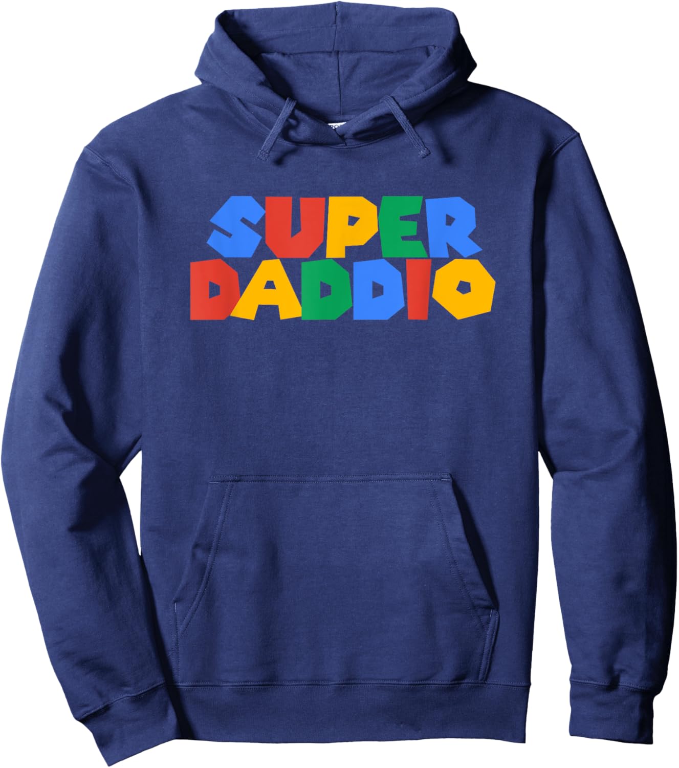 Gamer Daddio Super Dad Funny Fathers From Wife and Friends Hoodie - Hoodie | Navy