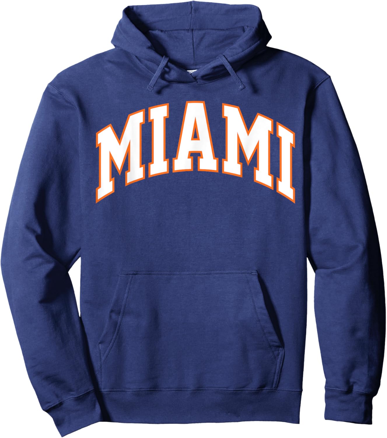 Retro Miami Men Miami Women Vintage Classic Orange Green FL Hoodie - Hoodie | Navy