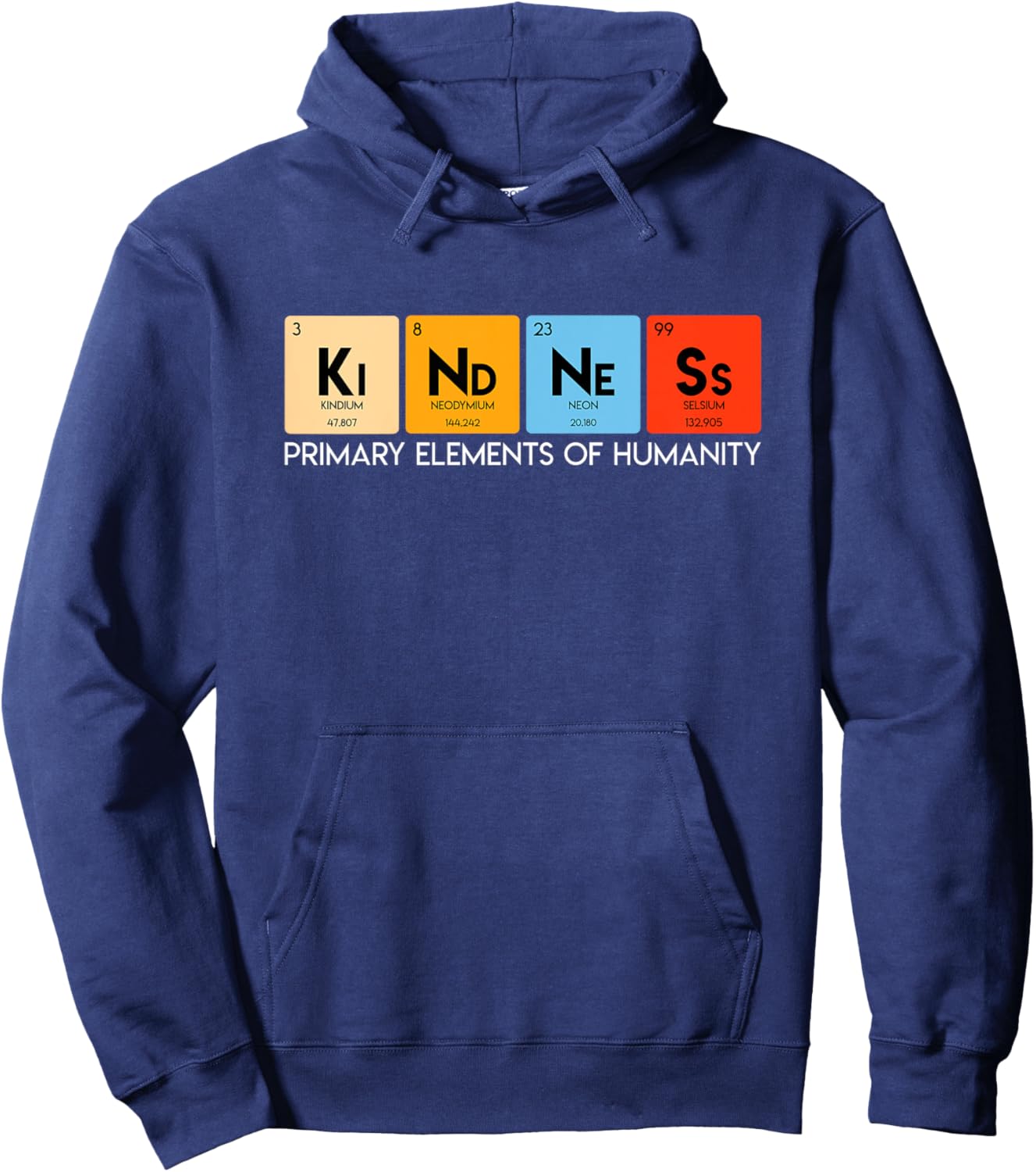 Inspiring Positive Kind Slogan for Kid Youth Teen Boys Girls Hoodie - Hoodie | Navy