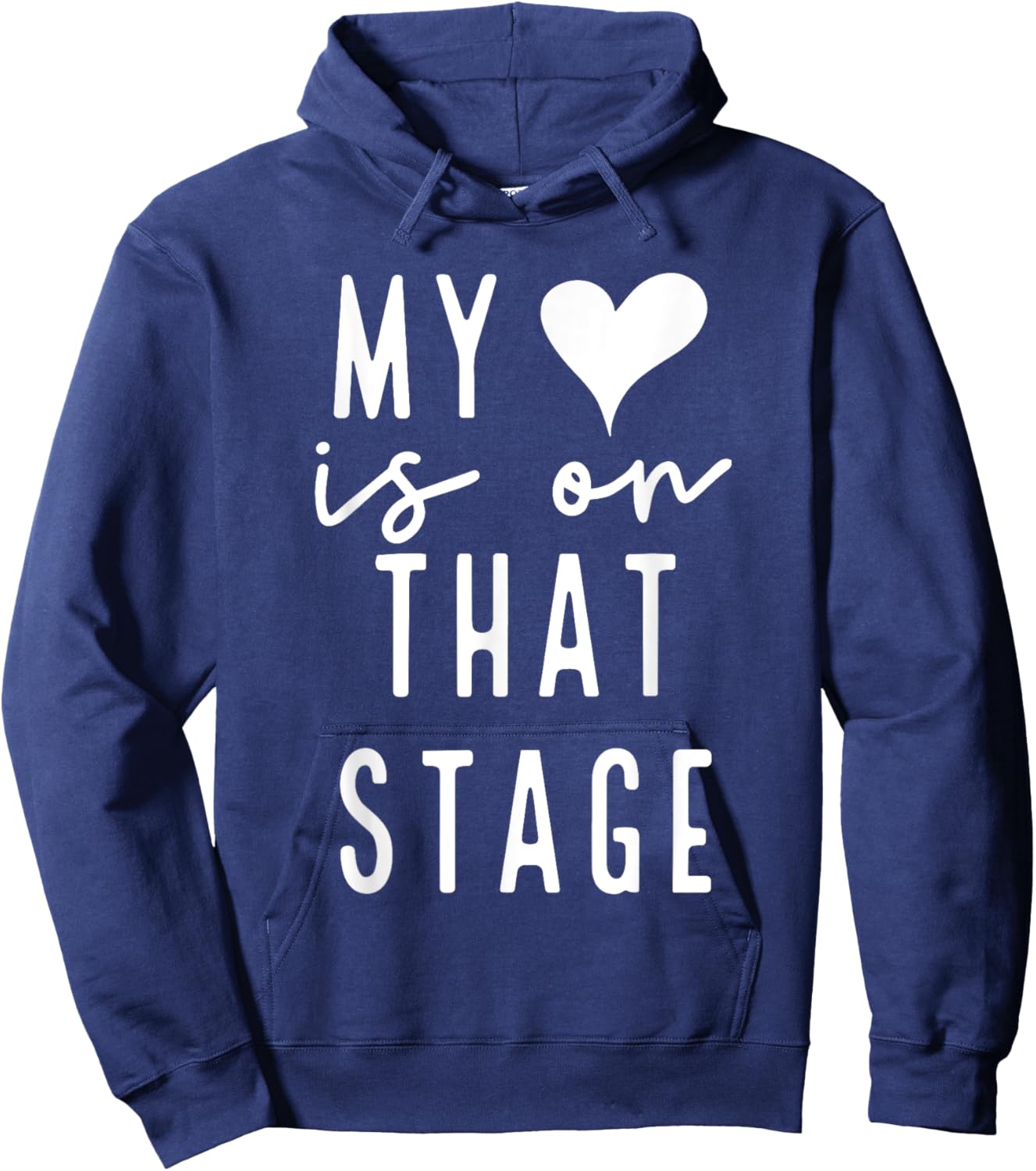 Dance Mom Retro My Heart Is On That Stage Dance Recital Hoodie - Hoodie | Navy