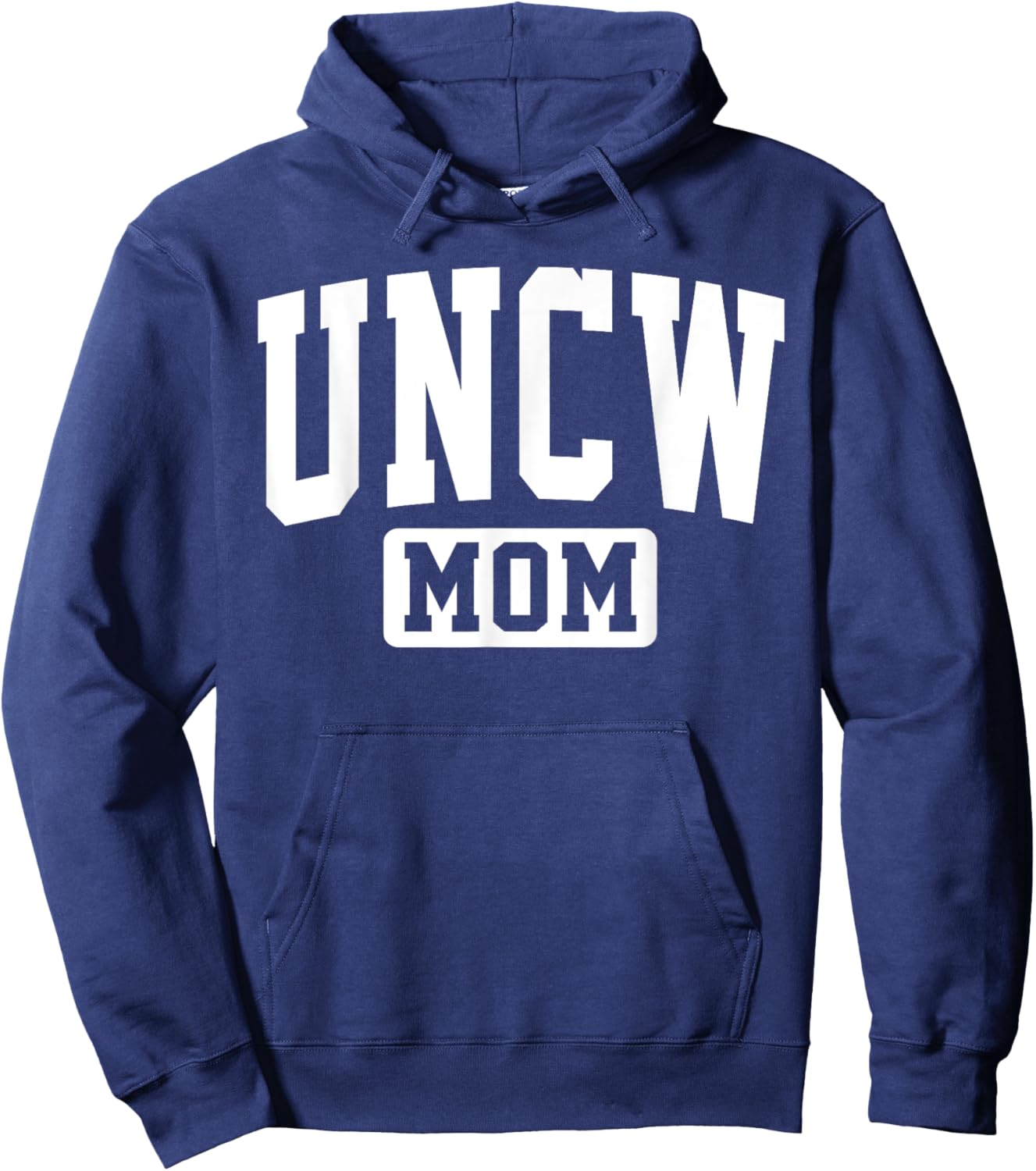 Family University College Arch Retro Design UNCW Arch Vintage Retro College Mom Mother Arch Vintage Hoodie - Hoodie | Navy