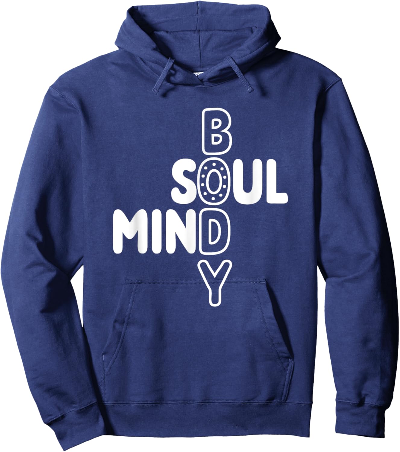 Where the Mind Body and Soul Intersect, Beautiful Calm Zen Hoodie - Hoodie | Navy