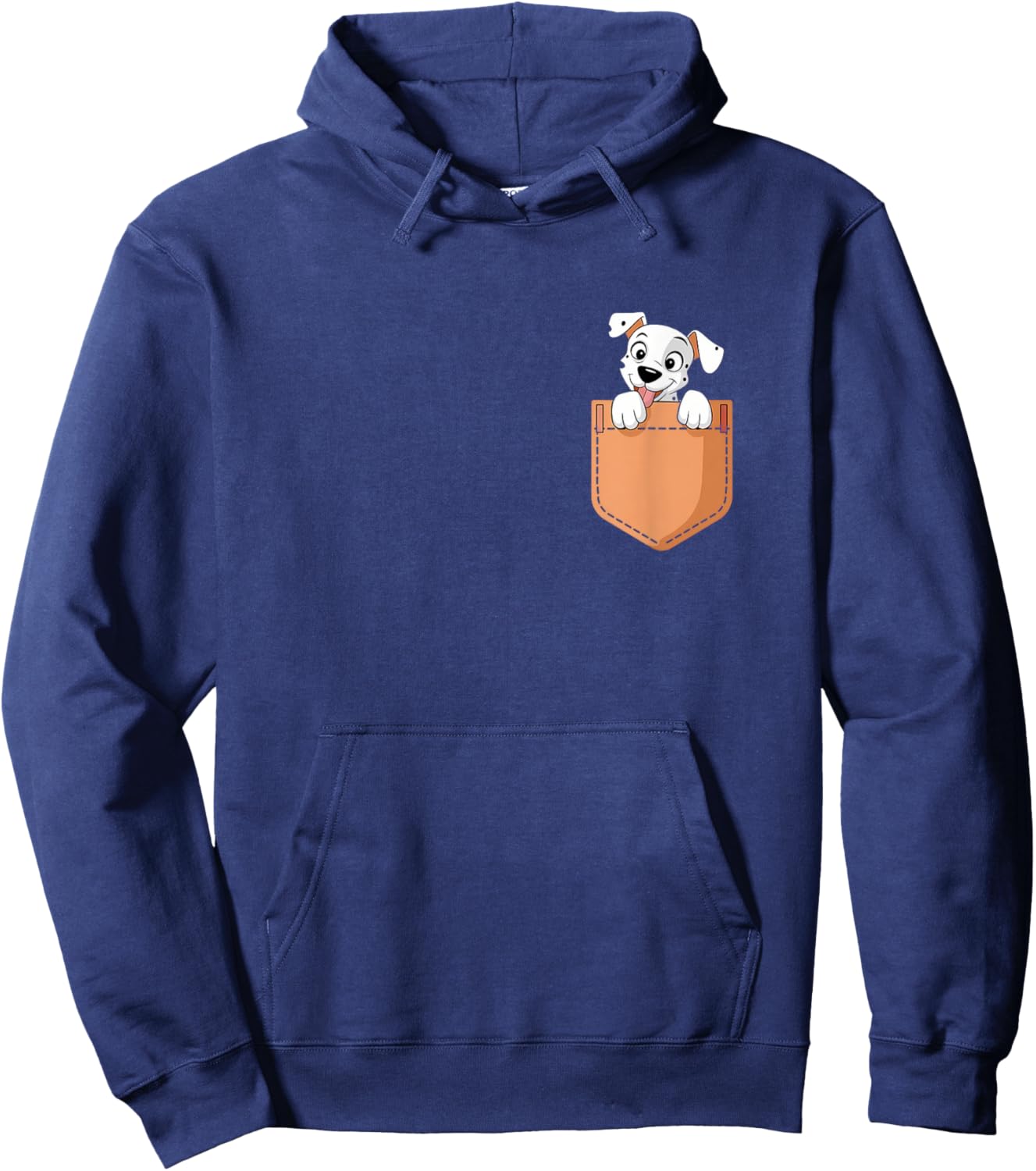 Dalmatians In Pocket Dog Owner Cute Puppy Lover Hoodie - Hoodie | Navy