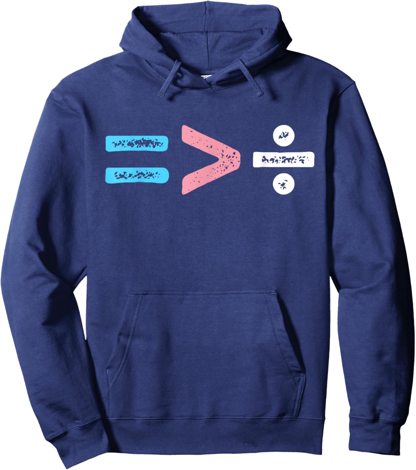 Equality Is Greater Than Division Simple Equation Trans Hoodie - Hoodie | Navy
