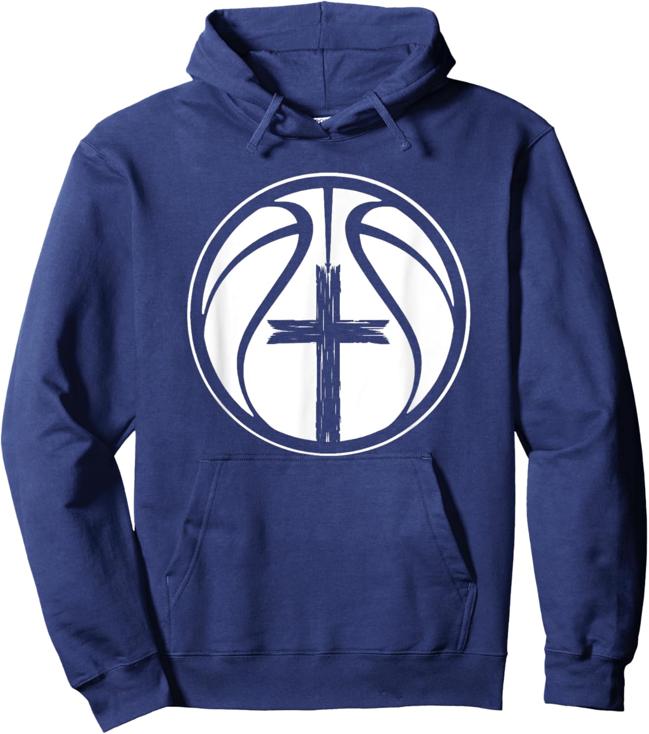 Christian Basketball Apparel Christian Basketball -Adults Black Small Short Sleeve Hoodie - Hoodie | Navy