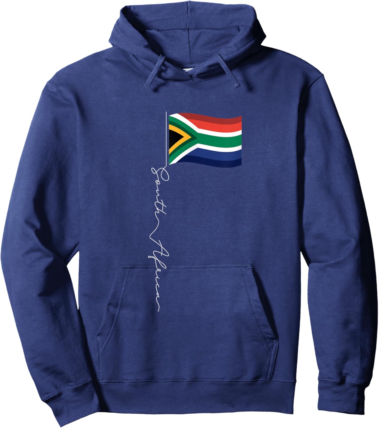 South Africa Signature Flag Pole - South African Flag Hoodie - Hoodie | Navy