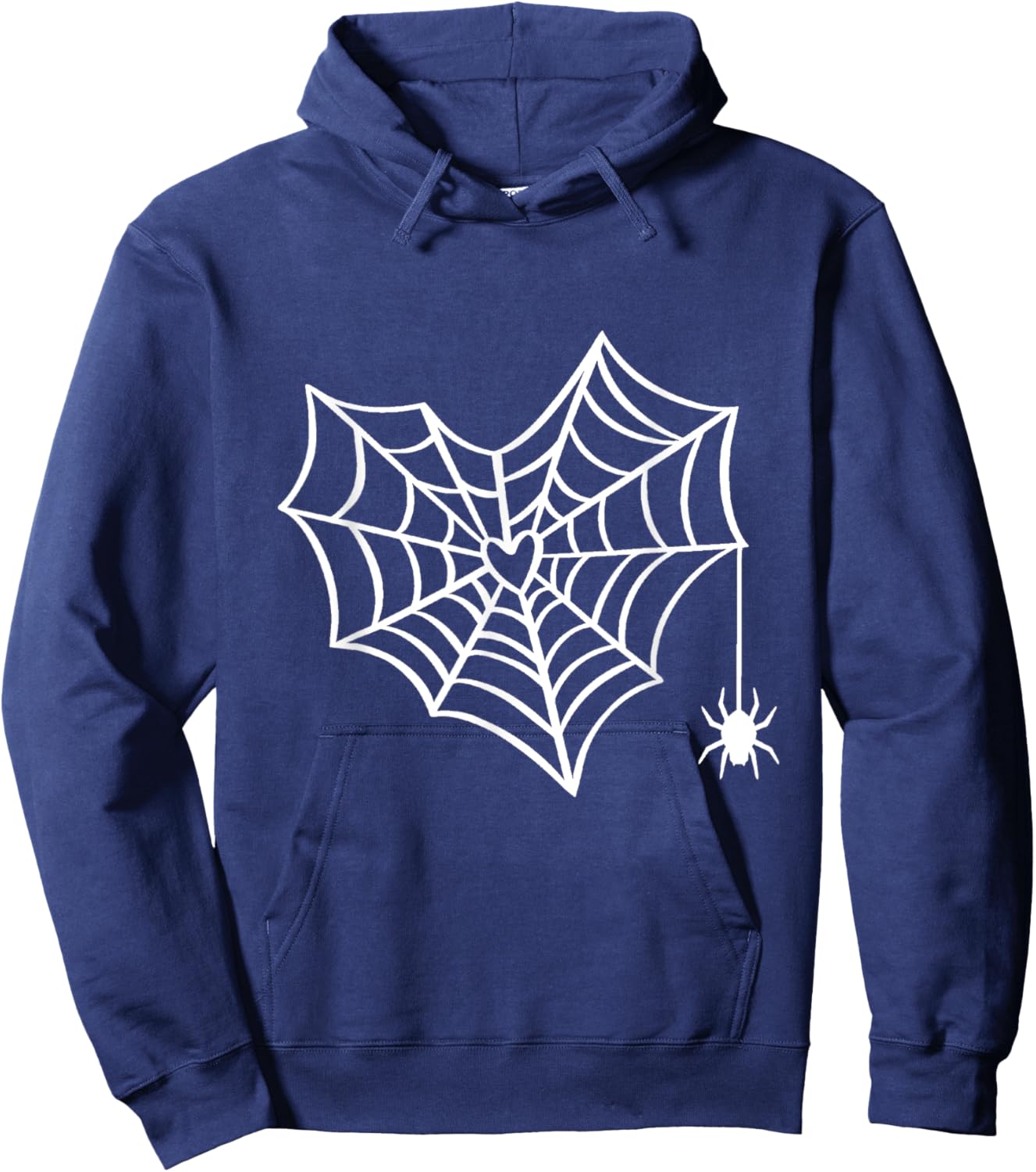 Halloween Heart Spider Web Spooky Costume Hoodie - Hoodie | Navy
